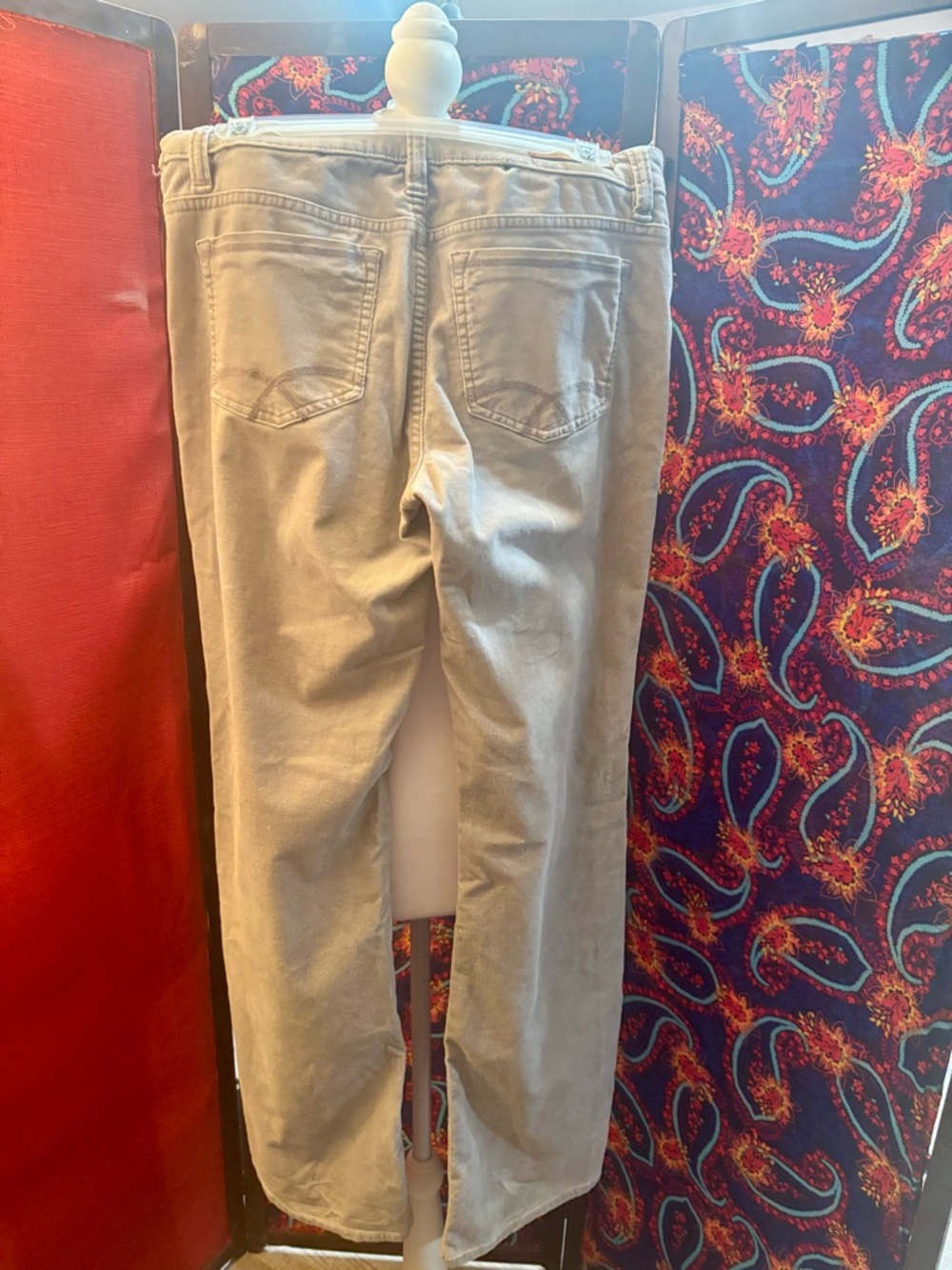 Christopher Blue Grey corduroy Straight-Leg Jeans - Picture 2 of 6